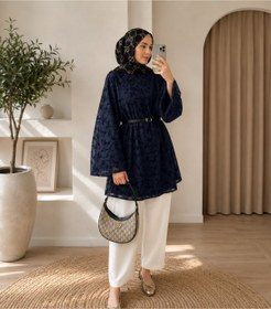 Resim Lior Design Premium Tesettür Tunik Desenli 
