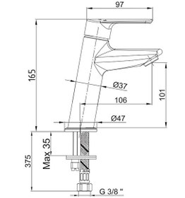 Resim ECA Lia Lavabo Bataryası 102188888 