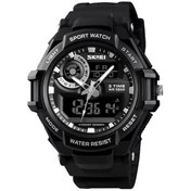 Resim Rogfer Skmeı 1357 Erkek Çok Fonksiyonlu Spor Dijital Saat Öğrenci Su Geçirmez Saat Siyah Çok Renkli 