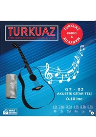 Resim Turkuaz Gt-02 Akustik Gitar Teli Takım Tel 