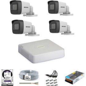 Resim Hikvision Haıkon 4 Kameralı Güvenlik Kamera Hazır Set 1tb 7/24 Hdd- 1tb Kayıt Kapasiteli Sistem 