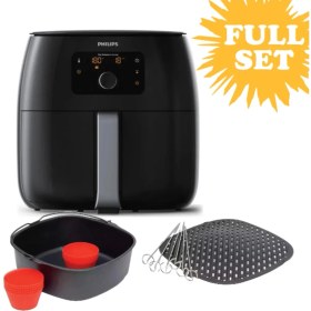 Resim Philips Xxl 7,3 Lt Hacim Kek, Fırın Yemekleri ve Izgara Hepsibir Arada Airfryer & Fritöz 