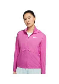 Resim Nike Sportwear Essential Packable Running Rain Kapüşonlu Kadın Ceket Pembe 
