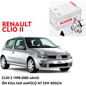 Resim CLİO 2 2001 MODEL ÖN KISA FAR AMPÜLÜ H7 55W BOSCH 