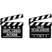 Resim 1/2 adet Yaratıcı çizgi film broş moda film çekimi tarzı rozeti Erkek ve kadın giyim sırt çantası aksesuar rozeti 