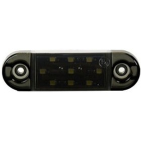 Resim Fr Oval Parmak Lamba 9 Ledli Füme Cam 