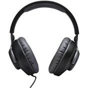 Resim JBL Quantum 100 | Siyah Renk | Kulak Üstü Kablolu Kulaklık | Oyun Kulaklığı 