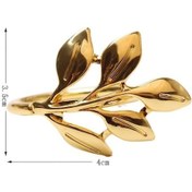 Resim Galvanik Yaprak Şekli Peçete Toka Düğün Otel Peçete Yüzük Gümüş A 