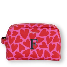 Resim Seyahat Çantası, Pink & Red Hearts - U 