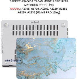 Resim Mcstorey Macbook Pro M1-m2 Kılıf 13inç A2338 A1706-08 A1989 A2159 2251 2289 Ile Uyumlu Mermer06nl 