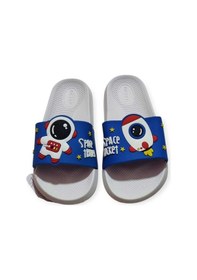 Resim Kaydırmaz Deniz Plaj Havuz Banyo Bahçe Çocuk Terlik Mavi 