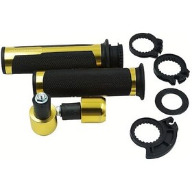 Resim Tongdashop Yüksek Dayanımlı Alüminyum Alaşım Gaz Kumanda Kolu - Siyah Altın Kaplama, Ayarlanabilir Motor Aksesuarları 