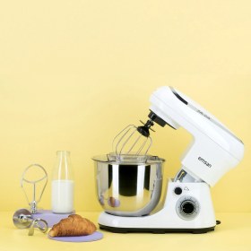 Resim Emsan Bella Gusto Beyaz Stand Mikser 1300W Mutfak Şefi 