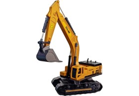 Resim Brother Toys Büyük Boy Metal Kepçeli Paletli Kepçe Ekskavatör Oyuncak Iş Makinesi Makinası 28 Cm. 