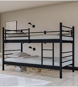 Resim metalia GM 129 LEVEL AYRILABİLİR ÇİFTLİ RANZA SİYAH 90X190 