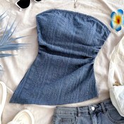 Resim Stil BK041133 Yazlık Seksi Vücuda Oturan Esnek Figür Güzelleştirici Üst 