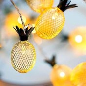 Resim ® Dekoratif Pilli Pineapple Ananas Pilli Şerit Led Işık (1 Metre) 
