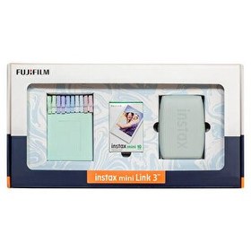 Resim Fujifilm Instax Mini Link 3 Yeşil Akıllı Telefon Yazıcısı Bundle Box 