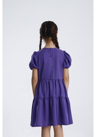 Resim Miababy Basic Düz Elbise Mor 