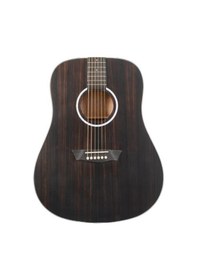 Resim Washburn Dfed Deep Forest Ebony Akustik Gitar Profesyonel - Dreadnought Kasa Egzotik Abanoz Üst Kapak, Okoume Arka Ve Yanlar, Mat Bitiş, Derin Ve Sıcak Ton Ölçüler: 648 Mm Skala Uzunluğu 