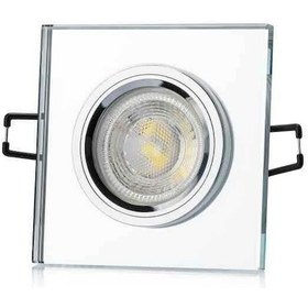 Resim Cata Ct-6556 Sandurya Kare Dekoratif Cam Spot Beyaz Diğer 