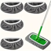 Resim 4 Adet Mikrofiber Temizlik Pedi - Yıkanabilir ve Yeniden Kullanılabilir, Islak ve Kuru Kullanım İçin Değiştirilebilir Başlıklar, Sveff Paspaslarla Uyumlu, Saçları Kolayca Yakalar, Mutfak, Banyo, Yatak Odası, Oturma Odası için İdeal Ev Temizliği Aksesuarları 