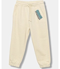 Resim Benetton Önü Desenli-logolu Ekru Eşofman Altı Ekru 