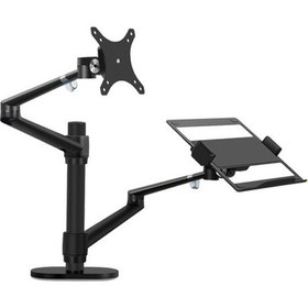 Resim STD7090B 13"-27" Ergonomik NoteBook Stand ve Vesa Monitör Tutucu Kol-Siyah 