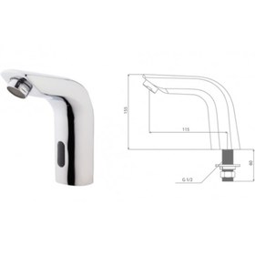 Resim Mayaglory Istanbul Serisi Fotoselli Lavabo Bataryası 