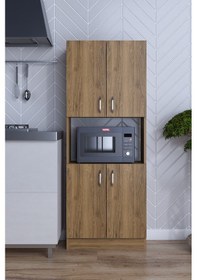 Resim Nisan Çok Amaçlı Mutfak Kiler Mikrodalga Fırın Bakliyat Dolabı 