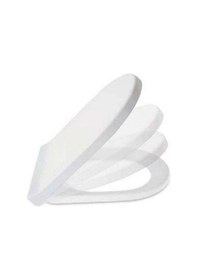 Resim Lüks Yavaş Kapanan Amortisörlü Klozet Kapağı Ses Önleyicili, Kolay Montaj Her Modele Uyumlu 