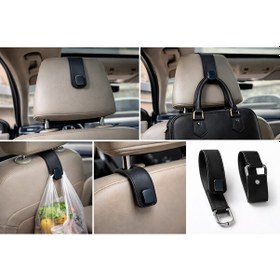 Resim Trm Araç Koltuk Arkası Askılık Siyah Tekli 