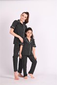 Resim Koza Butik Düğmeli Kısa Kollu Çocuk Pijama Takımı 9677 