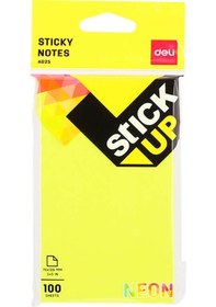 Resim Deli Sticky Notes Yapışkanlı Not Kağıdı 76x126 Mm Ultra Neon A02502 