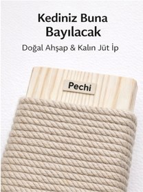 Resim Pechi Kedi Tırmalama Rampası Ahşap 