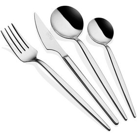 Resim The Mia Isla Çatal Kaşık Bıçak Seti Gümüş 24 Parça Ckb0146 Çok Renkli 