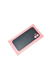 Resim Tkgz - Apple Uyumlu iPhone 12 Arka Pil Batarya Kapağı - Cam Kapak Geniş Lens Deliği - Kırmızı Çok Renkli 