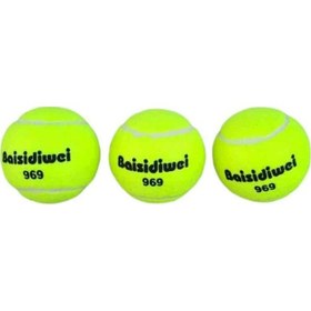 Resim 3 Lü Tenis Topu Seti Spor Ve Eğlence İçin Dayanıklı Toplar 