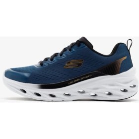 Resim Skechers With Air Cooled Memory Foam Mens Walking White Hafızalı Taban Erkek Yürüyüş Ayakkabısı Mavi 
