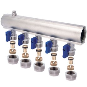 Resim TDS 1" Mini Vanalı 3'Lü Kollektör Takımı PE-XB - (17 x 2") 