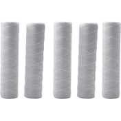 Resim 5 Mikrometre 10 x 2,5 Inç String Yara Tortu Su Filtresi Kartuşu Tüm Ev Tortu Filtrasyonu, 10 Inç Ro Muhafaza Için Evrensel Değiştirme (Yurt Dışından) 