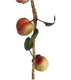 Resim Yapay Şeftali - Dekoratif Dal Meyve Sebze 1 Salkım 