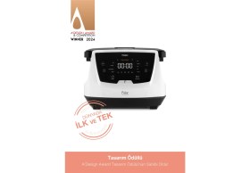 Resim Fakir Pasteur Çiğ Sütten Pastörize Yoğurt Yapma Makinesi 6 Fonksiyon 3 Litre Seramik Beyaz&Siyah 