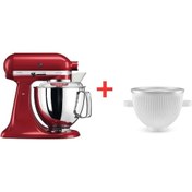 Resim Kitchenaid Artisan 5KSM175PS 4.8 L Stand Mikser + 5KSMICM Dondurma Yapma Aparat 