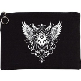 Resim Tattoo Tablet/portföy Çanta - Astarlı 30x21 Cm Siyah Siyah 