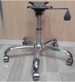 Resim Tura Ofis Tek Kollu Mekanizma Amortisör Yıldız Krom Ayak Krom Teker 