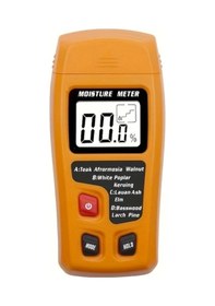 Resim Xuweiwei Portakal Sku Ahşap Nem Ölçer 0-999 Lcd Ekranlı El Tipi Nem Test Cihazı 