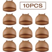 Resim 10 adet Yüksek Esnek Naylon Peruk Ağ Kapakları 