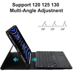 Resim Samsung Galaxy Tab A9 Plus Sm-x210 11 Inç Tablet Uyumlu Bluetooth Klavyeli Kılıf Türkçe Klavye Kılıf 