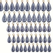 Resim Balıkçılık Kurşunları ve Ağırlık Seti - Yemler için Karışık Renkli Kurşun Damla Şekilli Dönerler, Çeşitli Boyutlar, Mevcut Çoklu Paket Seçenekleri 
